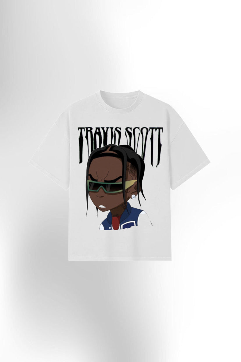 travis scott khaki tee